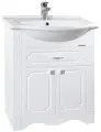 Тумба под раковину Кантри 65 с ящиком белая(без умывальника)