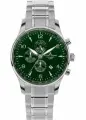 Наручные часы JACQUES LEMANS, зеленый, серебряный