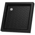 Поддон для душа квадратный керамический RGW CR B Черный 900x900