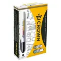 CROWN Набор маркеров для белых досок Multi Board Slim, черный, 12 шт, черный, 2 мм