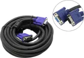 Кабель VCOM монитор - SVGA card удлинительный (15M -15F) 10м 2 фильтра