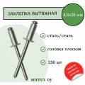 Заклепка вытяжная сталь/сталь 4,8х28 Sorrex OY (250штук)
