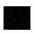 Панель варочная стеклокерамическая Bravo BEH60C42B УТ000014798 60 см, 4 конфорки, цвет черный, 6.4 кВт