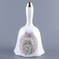 Винтажный колокольчик Кошка. Принцесса Роза. Фарфор, деколь, золочение. Otagiri. Япония, вторая половина ХХ века