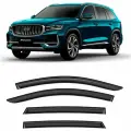 Дефлекторы Voron Glass серия Samurai Geely Monjaro (Джили монжаро) 2021-н. в, неломающиеся, 4 шт.
