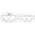 Колодки тормозные дисковые Nibk для SUBARU Legacy (15-), Outback (15-) задние (4шт.)