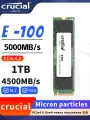 Crucial Твердотельный накопитель E100 1 ТБ PCIe Gen4 NVMe M.2 SSD
