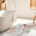 Коврик для ванной комнаты и туалета противоскользящий Нежный мрамор 60х100 см, JoyArty
