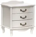Тумбочка прикроватная Джульетта 3 ящ. (молочный дуб) Вис