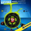Катушка NISUS Maverick, зимняя, мультипликаторная, 4+1 подшипника, под левую руку