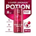 Лимонад без сахара с витаминами Potion Super Lemonade Вишня + Черешня, 6шт х 330 мл