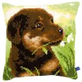 PN-0150689 Набор для вышивания крестом (подушка) Vervaco Rottweiler Puppy Щенок ротвейлера