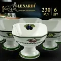 Набор креманок Фрукты 230 мл, 6шт. Lenardi. Фарфор. В подарочных коробках.