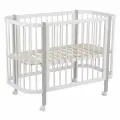 Кроватка детская Polini kids Simple 350, белый-серый