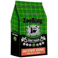 ZOORING ACTIVE DOG для активных взрослых собак средних и крупных пород с лососем и рисом (20 кг)