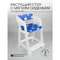 Растущий стул для детей с 2 лет , с мягким сиденьем и подлокотниками