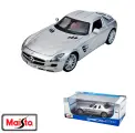 Коллекционная модель автомобиля Mercedes-Benz SLS AMG 1:18 Maisto литая металлическая