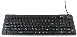 Клавиатура гибкая 106кл Диалог Flex KFX-03U - чёрная 1.5м