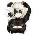Коврик для мыши 3D Nier в стиле Эро Аниме тянки с подушкой для поддержки запястья, коврик антистресс 21,5х25,5см