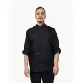 Китель поварской мужской вилан, черный, размер 48-50, рост 158-164, ткань Тиси