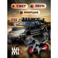 Модельки машин металлические Ford Raptor WiMi, модель автомобиля коллекционная с мотоциклом