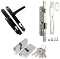 Комплект фурнитуры для калитки LD Ajax 9005 чёрный ключ/ключ