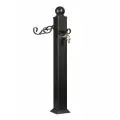 Водяная колонка с краном и винтовой сваей (Черная)
