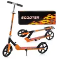 Самокат двухколесный, складной U038447Y, оранжевый, рекомендуемый рост ребенка: 145 – 165 см.