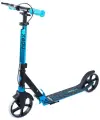 Самокат 2-х колесный RIDEX Sigma 200 мм, ручной тормоз, черный/голубой