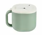 Контейнер Beaba 460 мл. с ручкой, для снеков TASSE PICK'N SNACK SAGE GREEN 913564