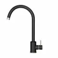 Смеситель для кухни / мойки Polygran Альтаир Черный (Черный №16) / Нержавеющая сталь / Кран для кухни