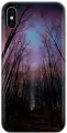 Силиконовый чехол на Apple iPhone Xs / X / Эпл Айфон Икс / Икс Эс с рисунком Тропа и звездное небо