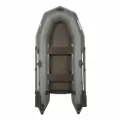 Лодка моторная Лоцман Профи 270 ЖС цвет серый, жесткая слань, материал армированный ПВХ