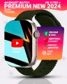 Смарт часы HK9 PRO + (Plus) Умные часы PREMIUM Series Smart Watch AMOLED, СhatGPT, Bluetooth Звонки, 2 ремешка, Зеленый