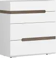 Коллекция Ультра Комод Белый/Белый гл. (фасады МДФ глянец, для одежды, под телевизор, с ящиками, большой, современный)