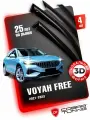 Дефлекторы боковых окон для Voyah Free (Воя, Воях, Вояж Фри) 2021-2025, ветровики на двери автомобиля, Cobra Tuning.