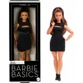 Кукла Mattel Barbie Signature Basics - Коллекционная кукла брюнетка Пышные формы в черном платье/ Модель 05 - Барби JBH73
