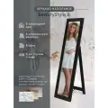 Зеркало напольное Мебелик BeautyStyle 8 с рамой, без подсветки черный