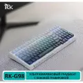 Игровая клавиатура Royal Kludge G98, беспроводная, механическая, RGB подсветка, 98 клавиш, бирюзовая\белая
