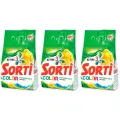 Стиральный порошок Sorti, для цветных вещей, антибактериальный, 2400 г, 3 шт