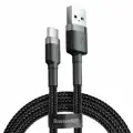 Кабель для зарядки USB - USB Type-C, 2A, 3м м черно-серый