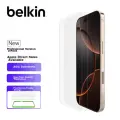 Belkin IPhone 16 Pro Max Screen Protector, IPhone 16 Pro Max Tempered Glass Film, IPhone 16 Pro Max Shockproof Phone Film, Asahi Material, 2-Pack, OVA166