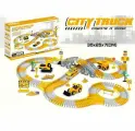 Автотрек со спецтехникой для детей, горка для машинок из 255 деталей