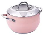 Кастрюля Zeidan Z-50341 (розовая) обьем 6,1 л
