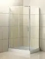 Душевой уголок BelBagno Uno AH 1 100/80 C Cr без поддона, стеклянный, 100x80, прямоугольный, раздвижной, итальянский