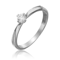 Кольцо PLATINA, белое золото, 585 проба, бриллиант