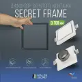 Диффузор скрытого монтажа под покраску SECRET FRAME D100, квадратный, гипсополимер.