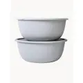 Набор мисок с крышками «Шарм №21», Альт-Пласт, 5,6л (2шт), пластик, серый