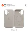 Силиконовый чехол COMMO Shield Case для Apple iPhone 16 с поддержкой беспроводной зарядки, Льняной
