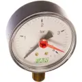 Манометр Far 1/4 (радиальное соед.) , 0-4 бар, - 20-80 °C, O 63 мм
